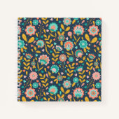 Folk Art Blume Muster Notizblock (Vorderseite)