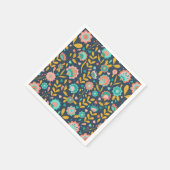 Folk Art Blume Muster Serviette (Ecke)