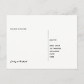 Folk Art Blume Rooster UAWG Einladungspostkarte (Rückseite)