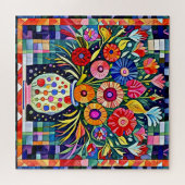 Folk Art Bouquet Puzzle (Horizontal)