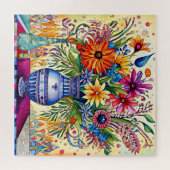 Folk Art Bouquet Puzzle (Horizontal)