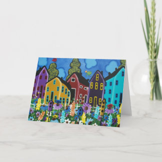 FOLK ART Busy Bee BY LORI EVERETT greeting cards Karte