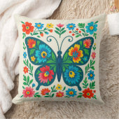 Folk Art Butterfly (2)  Kissen (Decke)