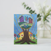 Folk Art by LORI EVERETT Postkarte (Stehend Vorderseite)