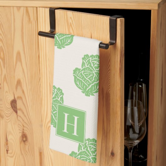 Folk Art Cabbage Scatter Geschirrtuch (Drittel gefaltet)