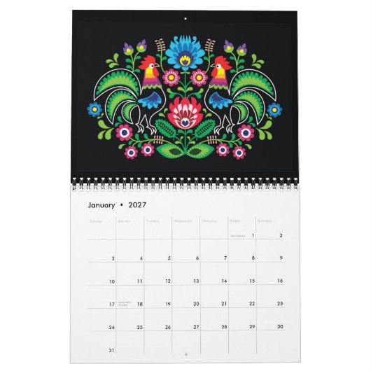 Folk Art Calendar - SRF Kalender (Jan 2027)