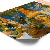 Folk-Art Cambodian Buddha-Bild Poster (Ecke)