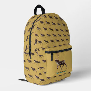 Folk Art Caribbean/Reindeer Bedruckter Rucksack