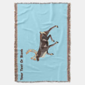 Folk Art Caribbean/Reindeer Decke (Vorderseite Vertikal)