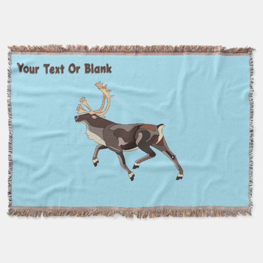 Folk Art Caribbean/Reindeer Decke (Vorderseite)