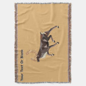 Folk Art Caribbean/Reindeer Decke (Vorderseite Vertikal)