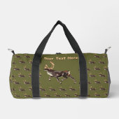 Folk Art Caribbean/Reindeer Duffle Bag (Vorderseite)