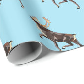 Folk Art Caribbean/Reindeer Geschenkpapier (Rolleneckpunkt)