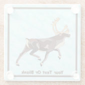 Folk Art Caribbean/Reindeer Glasuntersetzer (Rückseite)