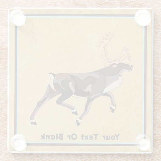 Folk Art Caribbean/Reindeer Glasuntersetzer (Rückseite)