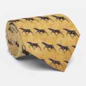 Folk Art Caribbean/Reindeer Krawatte (Gerollt)