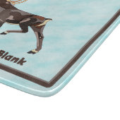 Folk Art Caribbean/Reindeer Schneidebrett (Ecke)