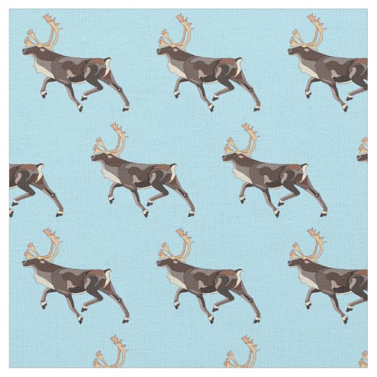 Folk Art Caribbean/Reindeer Stoff (Nahaufnahme)