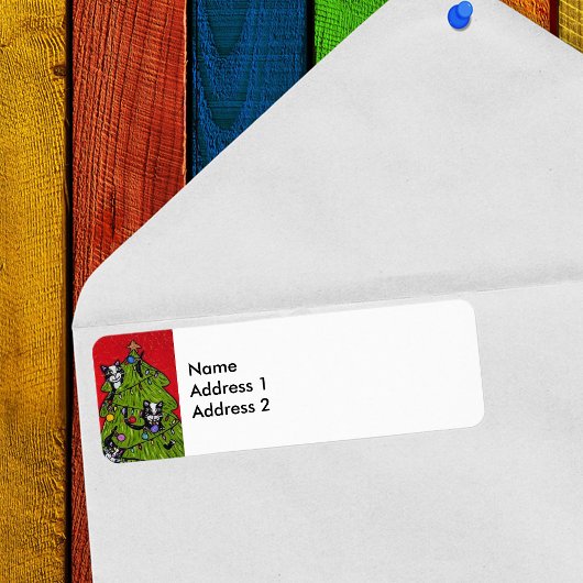 Folk Art Cats Weihnachtsbaum