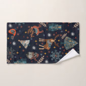 Folk Art Christmas  Badhandtuch Set (Handtuch)