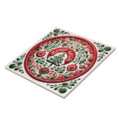 Folk Art Christmas Fliese (Seite)