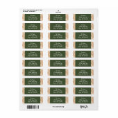 Folk Art Christmas Return Address Label 2 (Vorne)