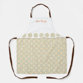 Folk Art Chrysanthemum Herbstmuster Schürze (Vorderseite)