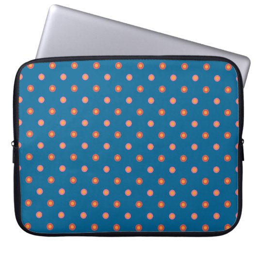 Folk Art Collection Polka Dots Laptop Sleeve (Vorderseite)