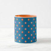 Folk Art Collection Polka Dots Ringer Coffee Tasse (Zentrum)