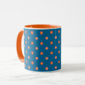 Folk Art Collection Polka Dots Ringer Coffee Tasse (Vorderseite Links)