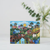 FOLK ART Country Living by LORI EVERETT Postkarte (Stehend Vorderseite)