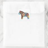 Folk Art Dala Horse Sticker (Tasche)
