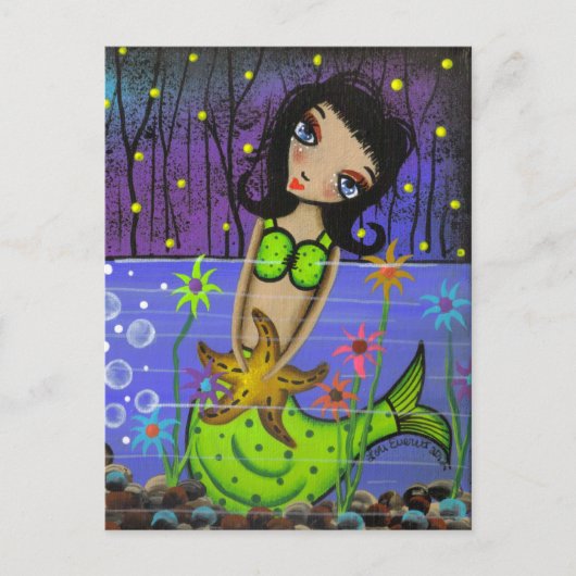 Folk Art Day of the Dead by Lori Everett Postkarte (Vorderseite)