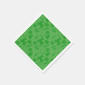 Folk Art Deer Forest Green Serviette (Ecke)