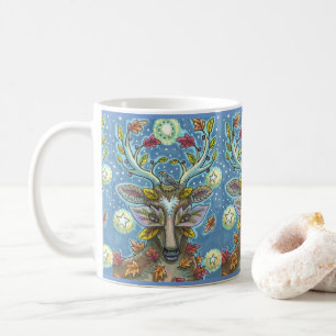 FOLK ART DEIN IM HERBLICHEN WALD, VOD NEST & MOON KAFFEETASSE