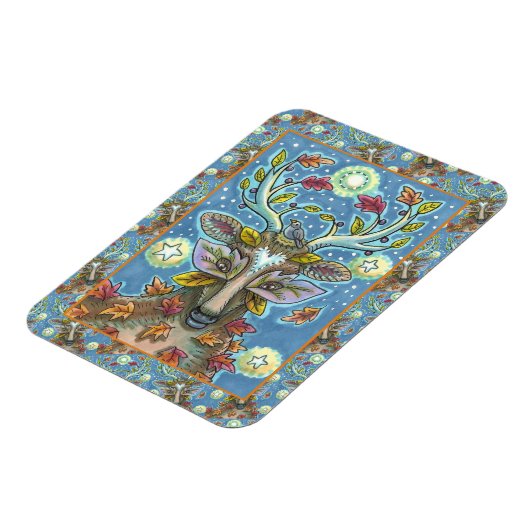 FOLK ART DEIN IM HERBLICHEN WALD, VOD NEST & MOON MAGNET (Linke Seite)