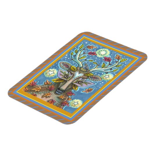 FOLK ART DEIN IM HERBLICHEN WALD, VOD NEST & MOON MAGNET (Linke Seite)