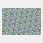 FOLK ART DEIN IM HERBSTWALD, VOGELNEST GESCHENKPAPIER SET (Vorderseite)