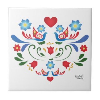 Folk Art Design Keramik Tile Fliese