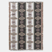 Folk Art Design Throw Decke (Vorderseite Vertikal)