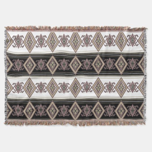 Folk Art Design Throw Decke (Vorderseite)