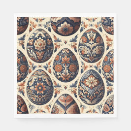 Folk Art Easter Egg Napkins Serviette