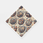 Folk Art Easter Egg Napkins Serviette (Ecke)
