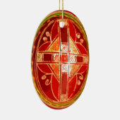 Folk Art Egg Keramik Ornament (Rechts)