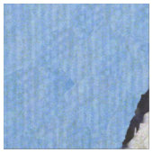 Folk Art Engel Blue Augen Weiße Katze auf Cloud Stoff (Nahaufnahme)