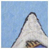 Folk Art Engel Blue Augen Weiße Katze auf Cloud Stoff (Muster)