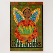 Folk Art Erntedank 1014 Stück Puzzle (Vertikal)