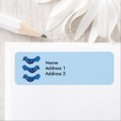 Folk Art Fantasy Niedlich Blue Bird Red Hearts (Insitu)