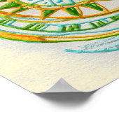 Folk Art Fantasy Print Poster (Ecke)