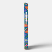 Folk Art Floral auf blauem iPad Mini Fall Case-Mate iPhone Hülle (Rückseite / Links)